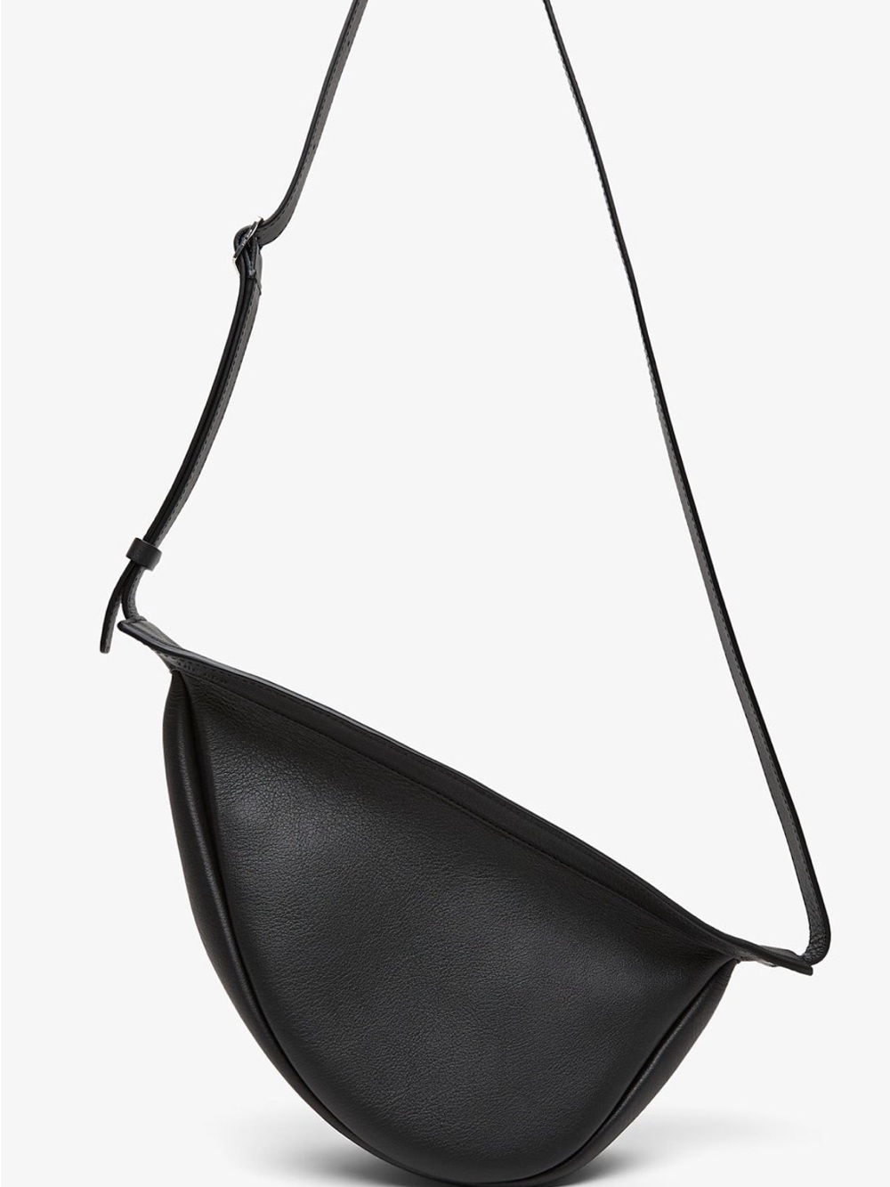 The Row Black Leather Banana Bag- sold out style excellent condition